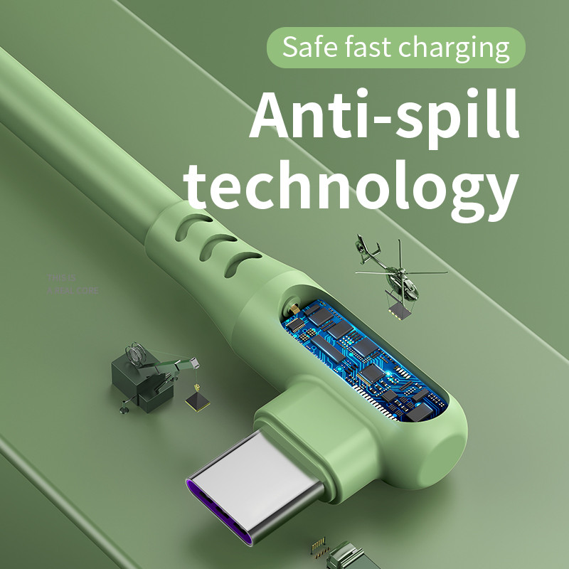 3PCS küünarnukk 0,25M ülilühike 5A kaasaskantav laadija Power Bank Type C kaabel Xiaomi mobiiltelefoni tarvikute laadija USB C kaabel