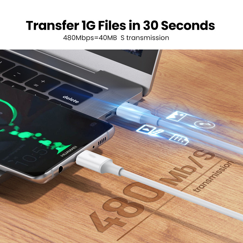 PD 100 W USB C – USB Type-C kábel Gyorstöltő adatkábel Huawei P30 Samsung Xiaomi telefon adatvonal gyorstöltő tartozékokhoz