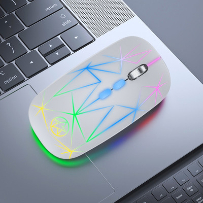 A20 újratölthető Bluetooth vezeték nélküli egér USB 2,4 GHz számítógép Mause Ergonomikus RGB játék egerek csendes PC laptophoz