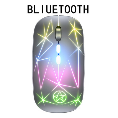 A20 újratölthető Bluetooth vezeték nélküli egér USB 2,4 GHz számítógép Mause Ergonomikus RGB játék egerek csendes PC laptophoz