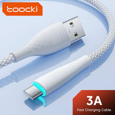 Toocki USB Type C kaabel 3A kiirlaadimisjuhe Xiaomi mi 12 11 Redmi Note 11 12 Poco F4 F3 Samusng QC 3.0 C-tüüpi andmejuhtme jaoks