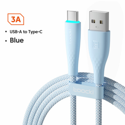 Cablu USB tip C Toocki 3A fir de încărcare rapidă pentru Xiaomi mi 12 11 Redmi Note 11 12 Poco F4 F3 Samusng QC 3.0 cablu de date tip C