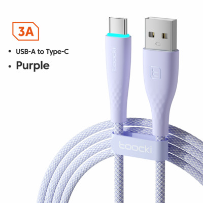 Cablu USB tip C Toocki 3A fir de încărcare rapidă pentru Xiaomi mi 12 11 Redmi Note 11 12 Poco F4 F3 Samusng QC 3.0 cablu de date tip C
