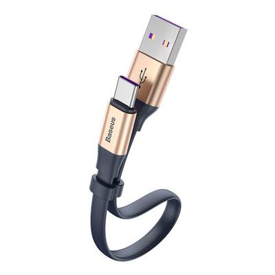 Baseus USB C Καλώδιο USB για Type C 40W 5A Καλώδιο 23cm για Huawei P30 P20 Mate 30 20 Pro Καλώδιο δεδομένων γρήγορης φόρτισης για Xiaomi
