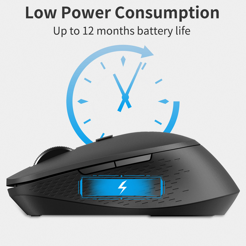 Mouse fără fir multimod Rapoo M300G Mouse portabil silențios 1600 DPI Mouse optic Bluetooth pentru laptop, computer, Macbook