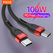 PZOZ PD 5A USB Type C – 100W USB C kábel Gyorstöltés Gyorstöltés MacBook iPad Samsung Xiaomi 60W USBC töltőkábelhez