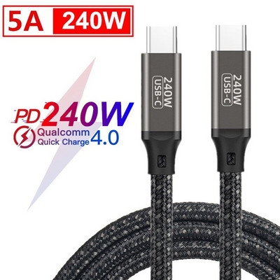 PD3.1 Καλώδιο USB 240W PD100W Καλώδιο USB Type C για PS5 Nintendo Switch MacBook USB C QC4.0 VOOC Warp SCP Καλώδιο γρήγορης φόρτισης