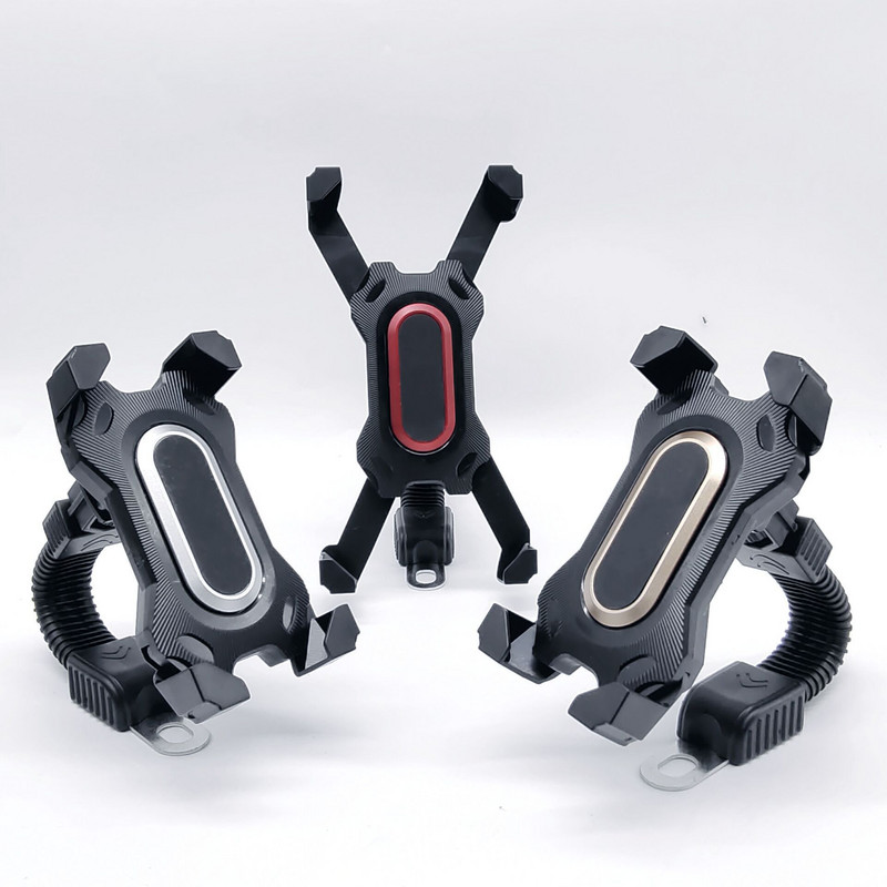 Držiak na smartfón pre bicykel, motocykel, elektrický skúter, pevný držiak GPS s ochranou proti pádu pre iPhone, Xiaomi, Samsung, Huawei