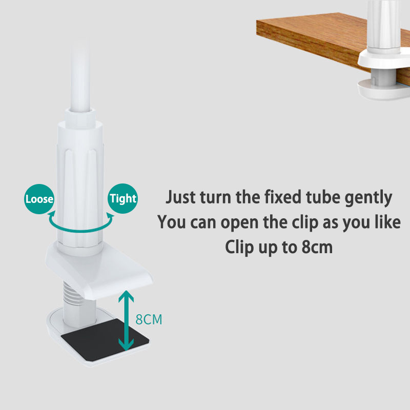 Univerzalni držač za telefon Duga ruka Fleksibilna kopča od 360° Nosač za montažu na stolno računalo Stalak za telefon Podrška za mobitel za spavaću sobu kuhinju salon