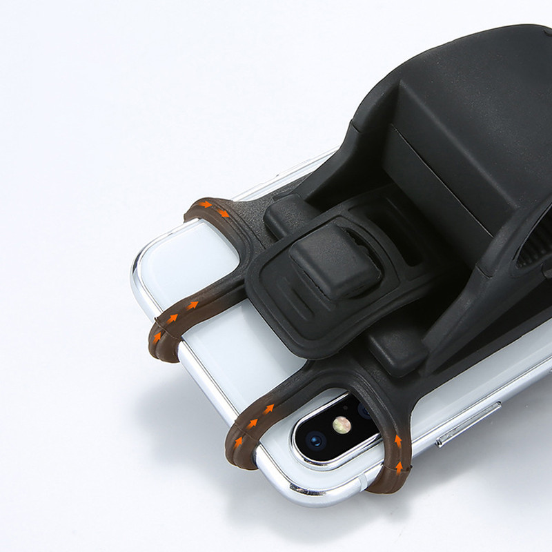 Suport pentru telefon din silicon Bicicletă Motocicletă Scooter electric Suport telefon reglabil anti-șoc Suport de montare pentru iPhone 14 Samsung