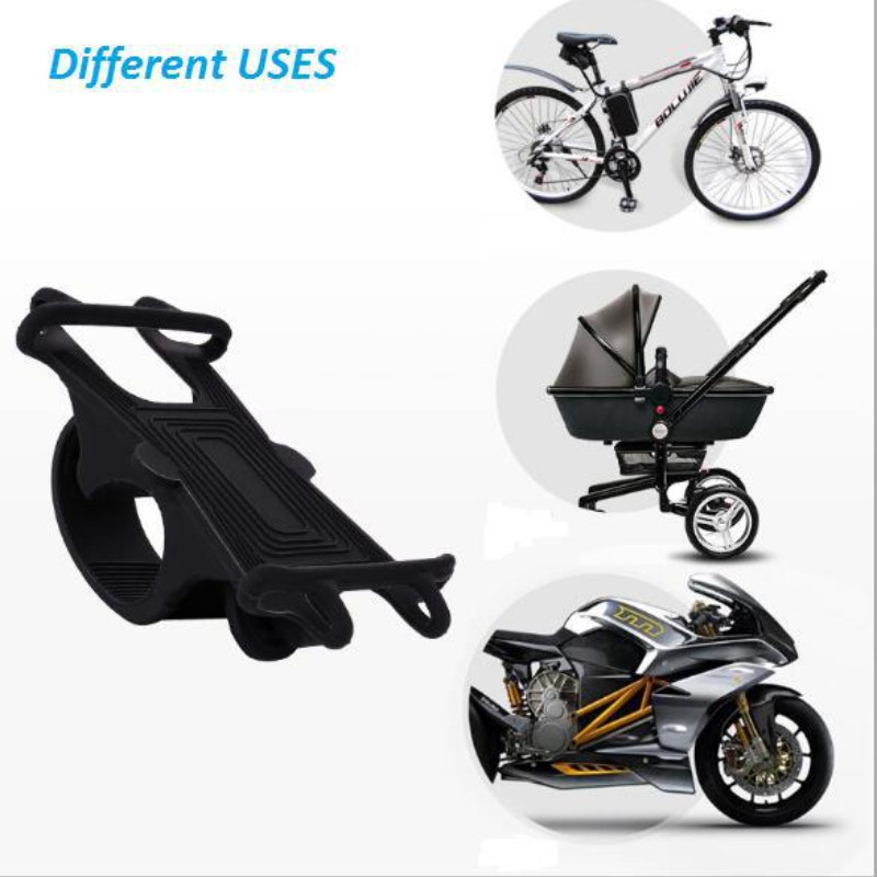 Suport pentru telefon din silicon Bicicletă Motocicletă Scooter electric Suport telefon reglabil anti-șoc Suport de montare pentru iPhone 14 Samsung