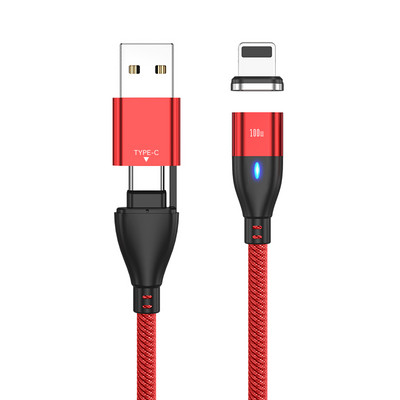 100W USB C na USB Type C magnetski kabel za punjenje PD brzi punjač 3 u 1 USB žičani kabel za Xiaomi Samsung Macbook iPad prijenosno računalo