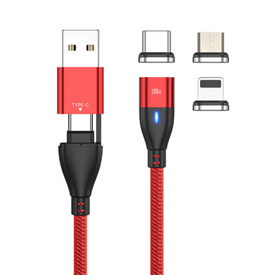 100W USB C na USB Type C magnetski kabel za punjenje PD brzi punjač 3 u 1 USB žičani kabel za Xiaomi Samsung Macbook iPad prijenosno računalo