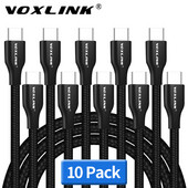 VOXLINK USB Type C USB 2.4A kabelis USB C Type-C sinhronizācijas un uzlādes kabelis Huawei P20 Mate20 OnePlus 2 ZUK Z1 LG G5 Xiaomi 8SE HTC10