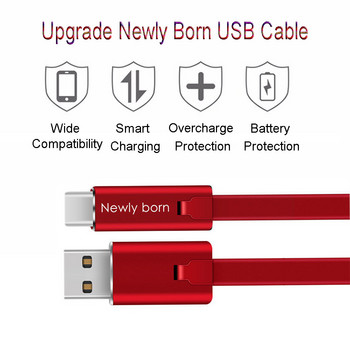 BAECOAR 2M Ремонтируем USB кабел Micro USB Type C кабел Регулируеми телефонни кабели Type-C Режещи се телефони Зарядно устройство за iPhone Android
