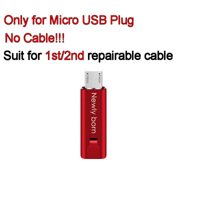 BAECOAR 2M javítható USB kábel Micro USB Type C kábel Állítható C típusú telefonkábel Vágható telefon töltő iPhone Androidhoz