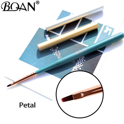 BQAN Nail Art Design festő lakk ecset UV gél körömrajzoló toll eszközök kerek fejű rózsaszín nyél fém kupakkal