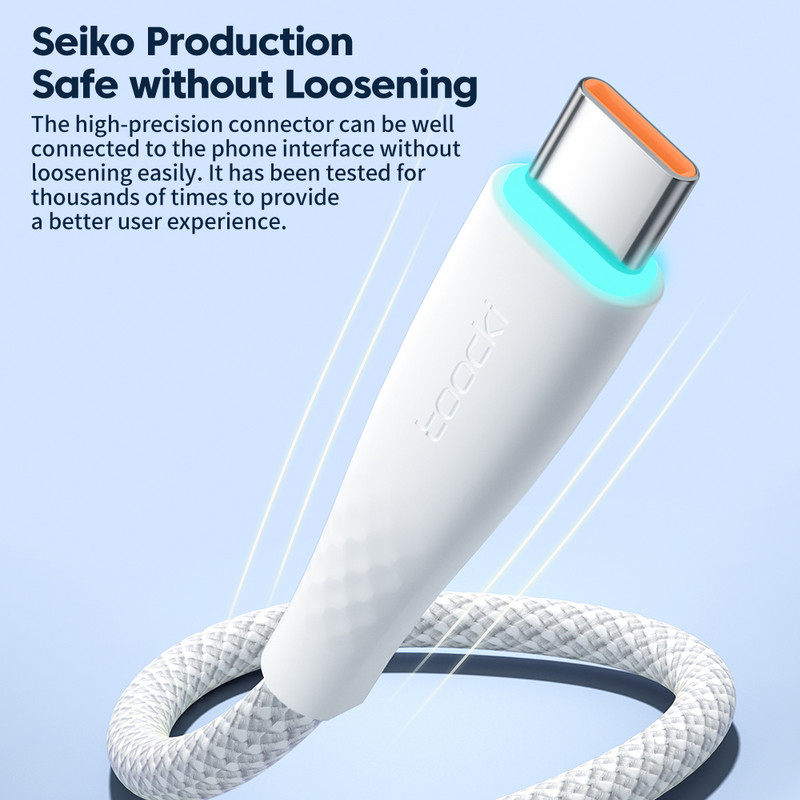 Καλώδιο Toocki 100W USB C 5A Καλώδιο γρήγορης φόρτισης τύπου C για Xiaomi 12 Poco f3 f4 Samsung 3.0 USB C σε USB C Καλώδιο PD για Macbook