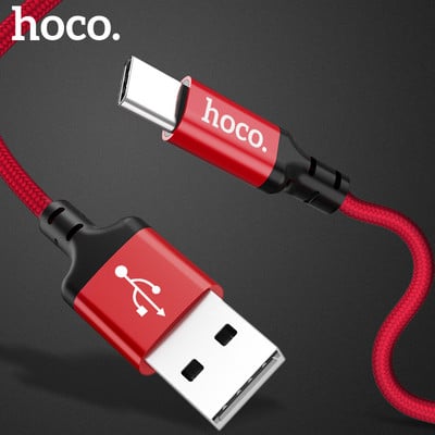 HOCO Оригинален USB кабел тип C 2A USB C кабел Кабел за данни за бързо зареждане Type-C USB кабел за зарядно устройство за Galaxy S8 Plus Xiaomi 6 Mi5