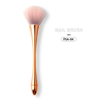 Цветна мека четка за ноктопластика Четки за почистване на нокти от прах Маникюр UV гел лак за нокти Прах за почистване на нокти Професионални инструменти за нокти