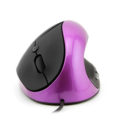 CHYI Ergonomski okomiti žičani miš punjivi 5D optički USB tihi miševi 1600 DPI uredski zdravi miš za igranje za prijenosno računalo