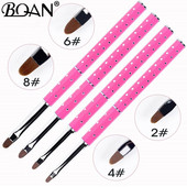 BQAN 1db #2#4#6#8#10#12 köröm UV gél toll ecset körömdíszítés színátmenet rózsás színű ecset akril UV gél hullámos 3D csúcs hatású kivitel
