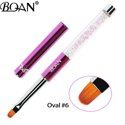 BQAN 1db #2#4#6#8#10#12 köröm UV gél toll ecset körömdíszítés színátmenet rózsás színű ecset akril UV gél hullámos 3D csúcs hatású kivitel