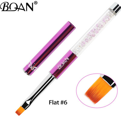 BQAN 1db #2#4#6#8#10#12 köröm UV gél toll ecset körömdíszítés színátmenet rózsás színű ecset akril UV gél hullámos 3D csúcs hatású kivitel