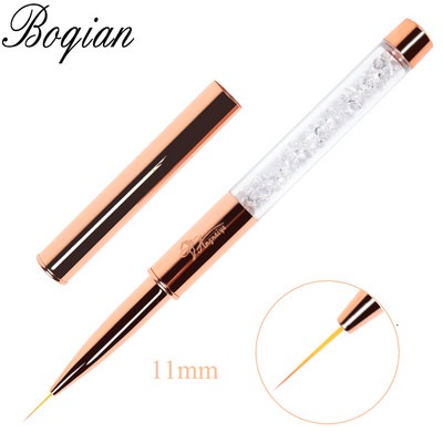 BQAN Rose Gold nyéllel UV gél körömkefe bélés festőtoll akril rajzoló ecset körmökhöz Nail Art eszköz körömtoll