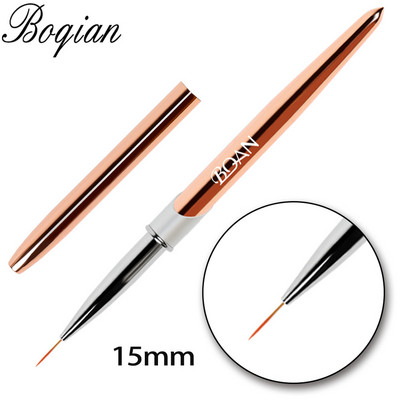 BQAN Rose Gold nyéllel UV gél körömkefe bélés festőtoll akril rajzoló ecset körmökhöz Nail Art eszköz körömtoll