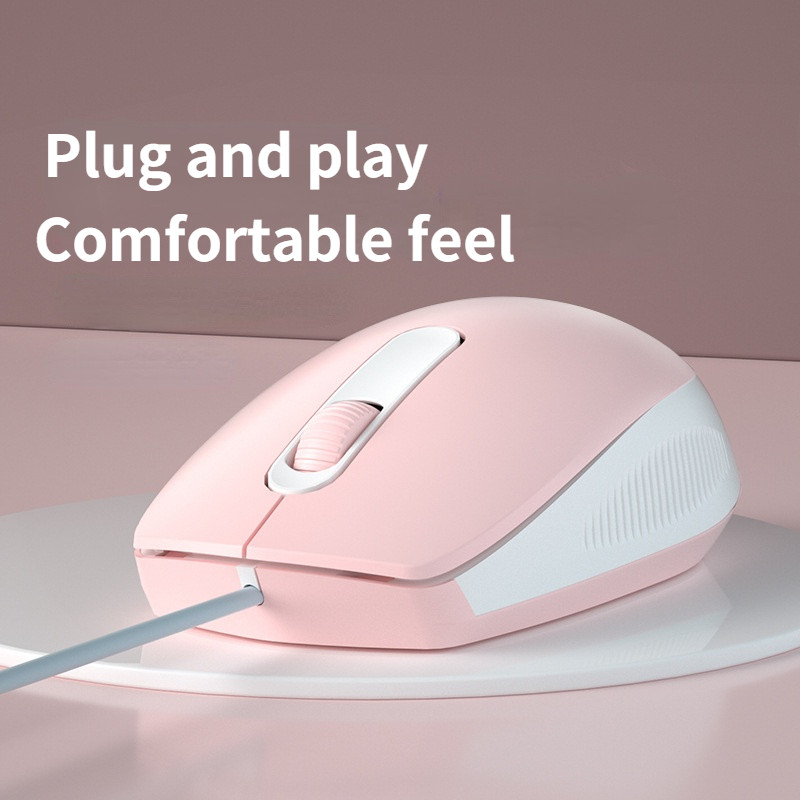 USB žičani gaming miš 1600DPI Mute Mouse Makro prijenosno računalo USB kućni ured Ergonomski dizajn za PC prijenosno računalo Dodatna oprema