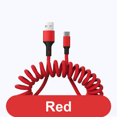 Kábel Marjay 5A USB typu C s rýchlonabíjacou pružinou pre iPhone 11 12 13 Micro USB kábel pre Samsung Xiaomi Huawei dátový kábel