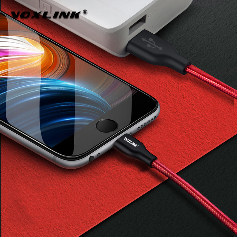 VOXLINK USB kábel 5Pack Nylon fonott iphone X XS XR Gyorstöltés Sync Data USB kábel iphone xs max 8 8Plus 7 6s ipad készülékhez