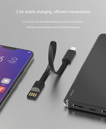 Καινοτόμο καλώδιο δεδομένων από κράμα ψευδαργύρου φορητό καλώδιο δεδομένων κλειδιού USB σε σύνδεση φόρτισης τύπου C για Xiaomi Huawei Samsung TXTB1