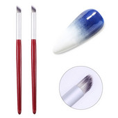 Nail Art Ecset Gradiens Rajz Toll Festékecset Köröm UV Gél Ferde Szájecset Fokozatú festőtoll Körömdíszítő eszközök