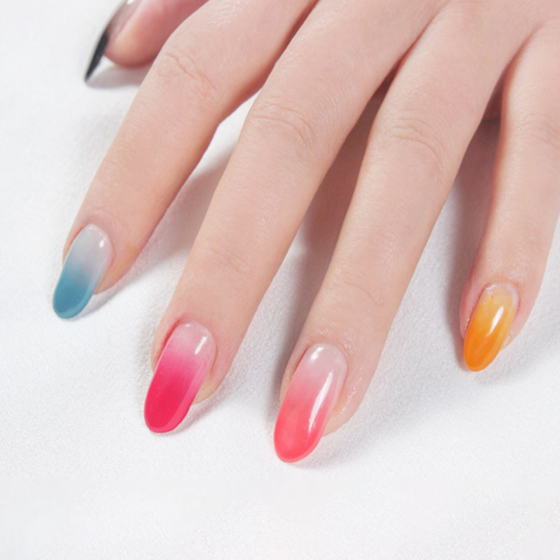 Nail Art Ecset Gradiens Rajz Toll Festékecset Köröm UV Gél Ferde Szájecset Fokozatú festőtoll Körömdíszítő eszközök
