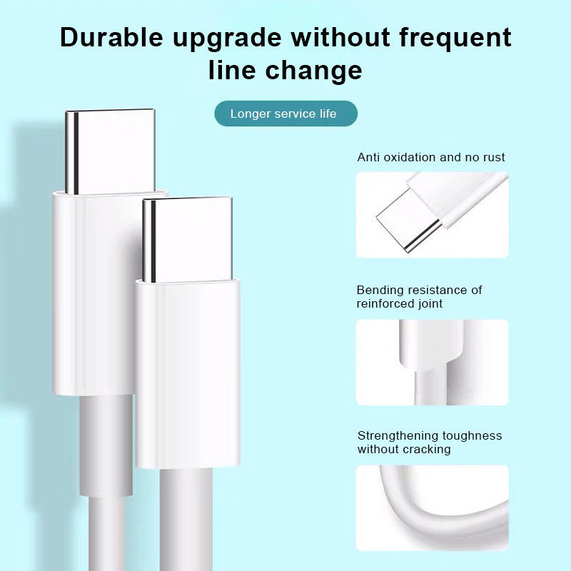 3 ks/sada káblov USB C na USB typu C pre Apple iPhone 13 12 Redmi Note 11 10 Pro Xiaomi POCO F3 Huawei, rýchlonabíjací kábel na synchronizáciu dát