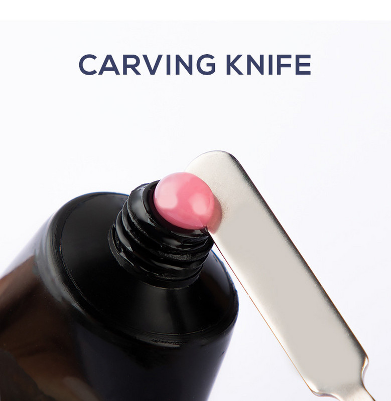 Kétoldalas körömdíszítő ecsetek manikűrhöz Poly Nail Gel Tip Hosszabbító Akril Építő Kiegészítő Poligéle Spatula Toll Köröm Szerszámok