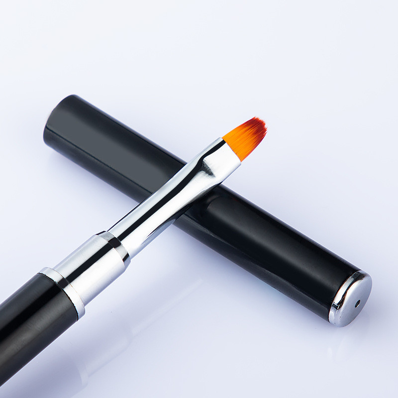 Kétoldalas körömdíszítő ecsetek manikűrhöz Poly Nail Gel Tip Hosszabbító Akril Építő Kiegészítő Poligéle Spatula Toll Köröm Szerszámok