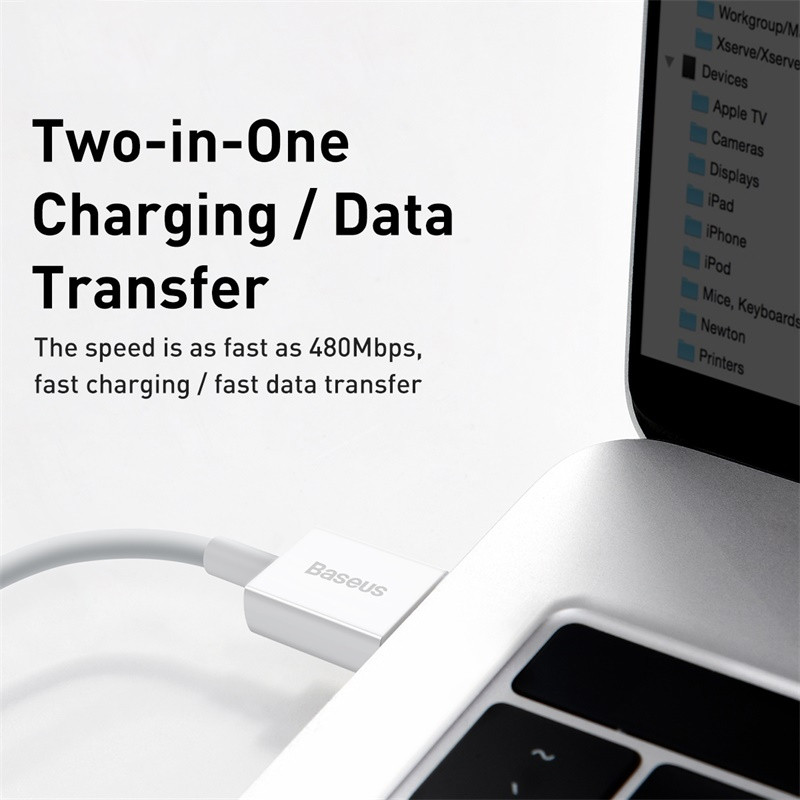 Baseus USB kábel iPhone 13 11 Pro Xs Max gyorstöltő kábel iPhone iPad Pro USB kábel adatkábel vezeték mobiltelefon kábel