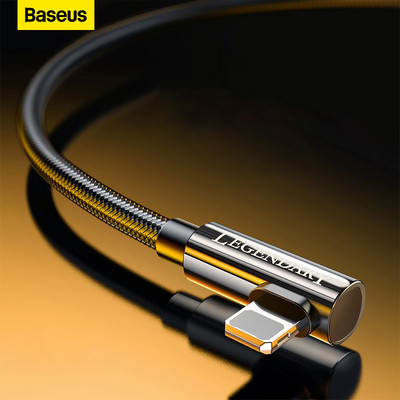 Baseus USB kabelis iPhone 12 11 Pro Max XR 8 Plus kabelis 2.4A ātra uzlāde iPhone X 7 lādētāja spēļu kabelim USB datu līnija