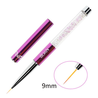 BQAN Nail Brush Nail Art Design UV Gél Lakk Rajzfestő Gél ecset 6#8# Liner Nail Oval Head Manikűr barkács toll köröm eszköz