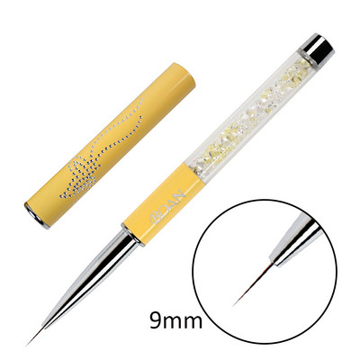 BQAN Nail Brush Nail Art Design UV Gél Lakk Rajzfestő Gél ecset 6#8# Liner Nail Oval Head Manikűr barkács toll köröm eszköz