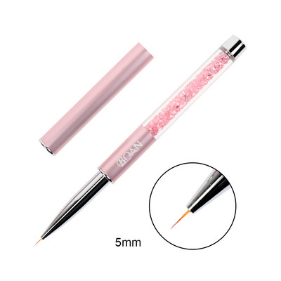 BQAN Nail Brush Nail Art Design UV Gél Lakk Rajzfestő Gél ecset 6#8# Liner Nail Oval Head Manikűr barkács toll köröm eszköz
