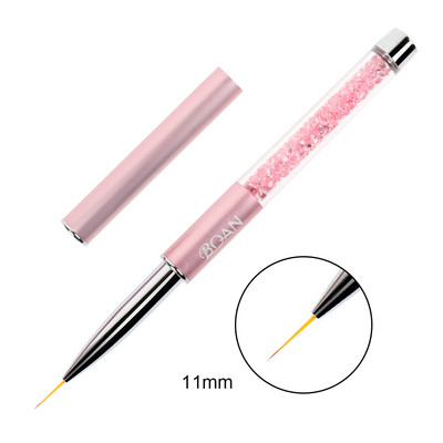 BQAN Nail Brush Nail Art Design UV Gél Lakk Rajzfestő Gél ecset 6#8# Liner Nail Oval Head Manikűr barkács toll köröm eszköz