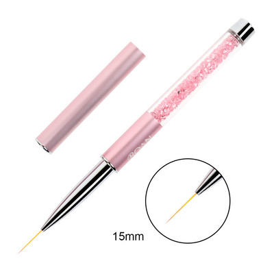 BQAN Nail Brush Nail Art Design UV Gél Lakk Rajzfestő Gél ecset 6#8# Liner Nail Oval Head Manikűr barkács toll köröm eszköz