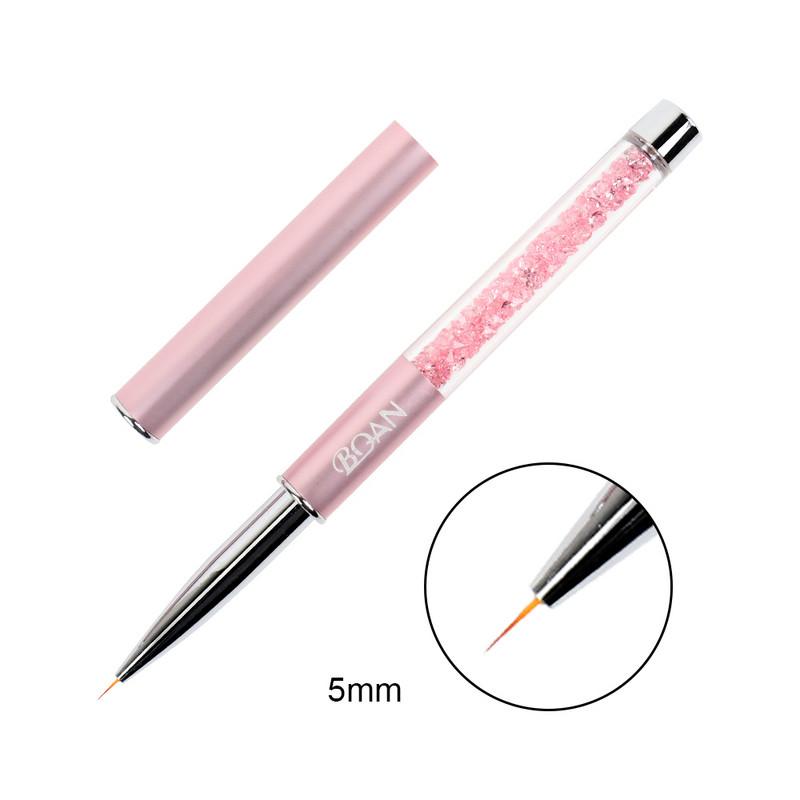 BQAN Nail Brush Nail Art Design UV Gél Lakk Rajzfestő Gél ecset 6#8# Liner Nail Oval Head Manikűr barkács toll köröm eszköz