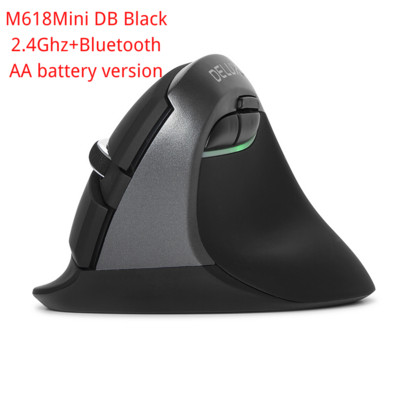Delux M618Mini DB 2.4GHz bežični okomiti miš 6 tipki 2400 DPI Ergonomski dizajn Računalni mini USB miševi za Windows prijenosno računalo