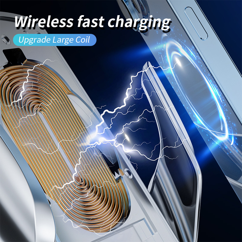 Θήκη τηλεφώνου αυτοκινήτου Αυτόματη ευθυγράμμιση Ασύρματος φορτιστής 15W Για Samsung iPhone14 13 Θήκη τηλεφώνου Xiaomi Θήκη αυτοκινήτου Βάση αεραγωγού