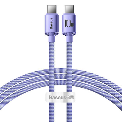 Kábel Baseus 100W USB C na typ C pre Macbook iPad 5A PD s rýchlou nabíjačkou, kábel USB C pre Xiaomi POCO X3 Pro Samsung Huawei